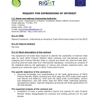 OECS RIGHT -  Research Assistant: Undertaking an Analytical Trade Performance Report for the OECS 